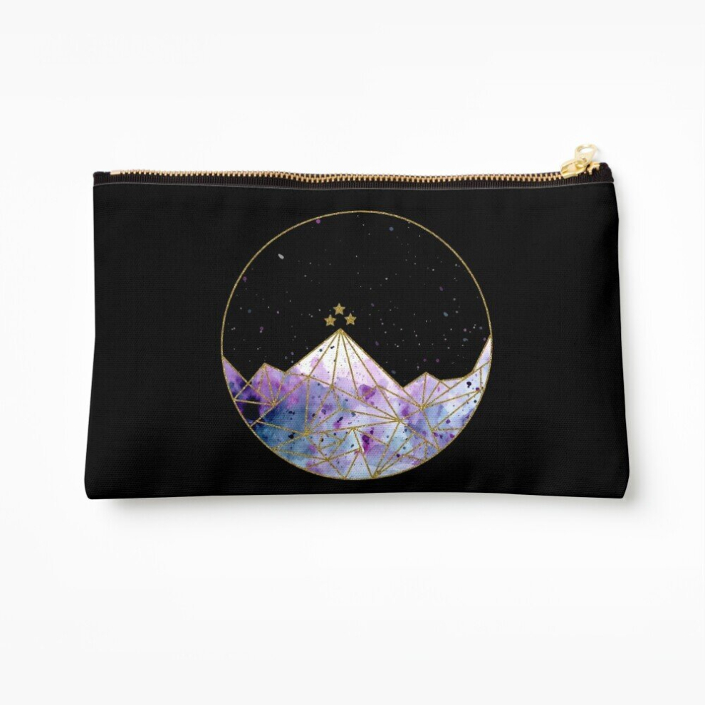 Whibos Makeup Bag Night Court Watercolor Cosmetic Organizer Tyvek Paper Bags Zipper Pouch
