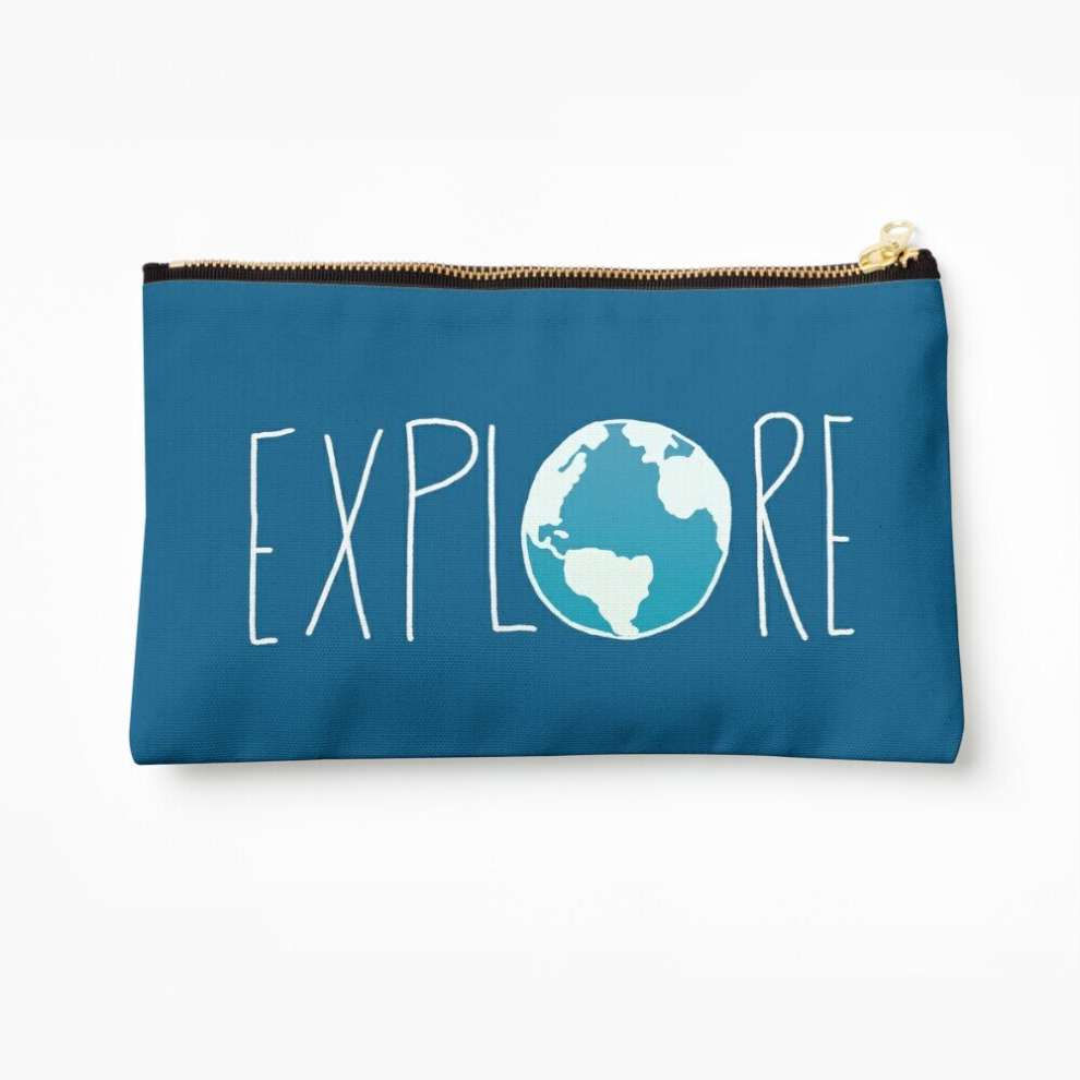 Whibos Makeup Bag Explore The Globe Ii Cosmetic Organizer Tyvek Paper Bags Zipper Pouch