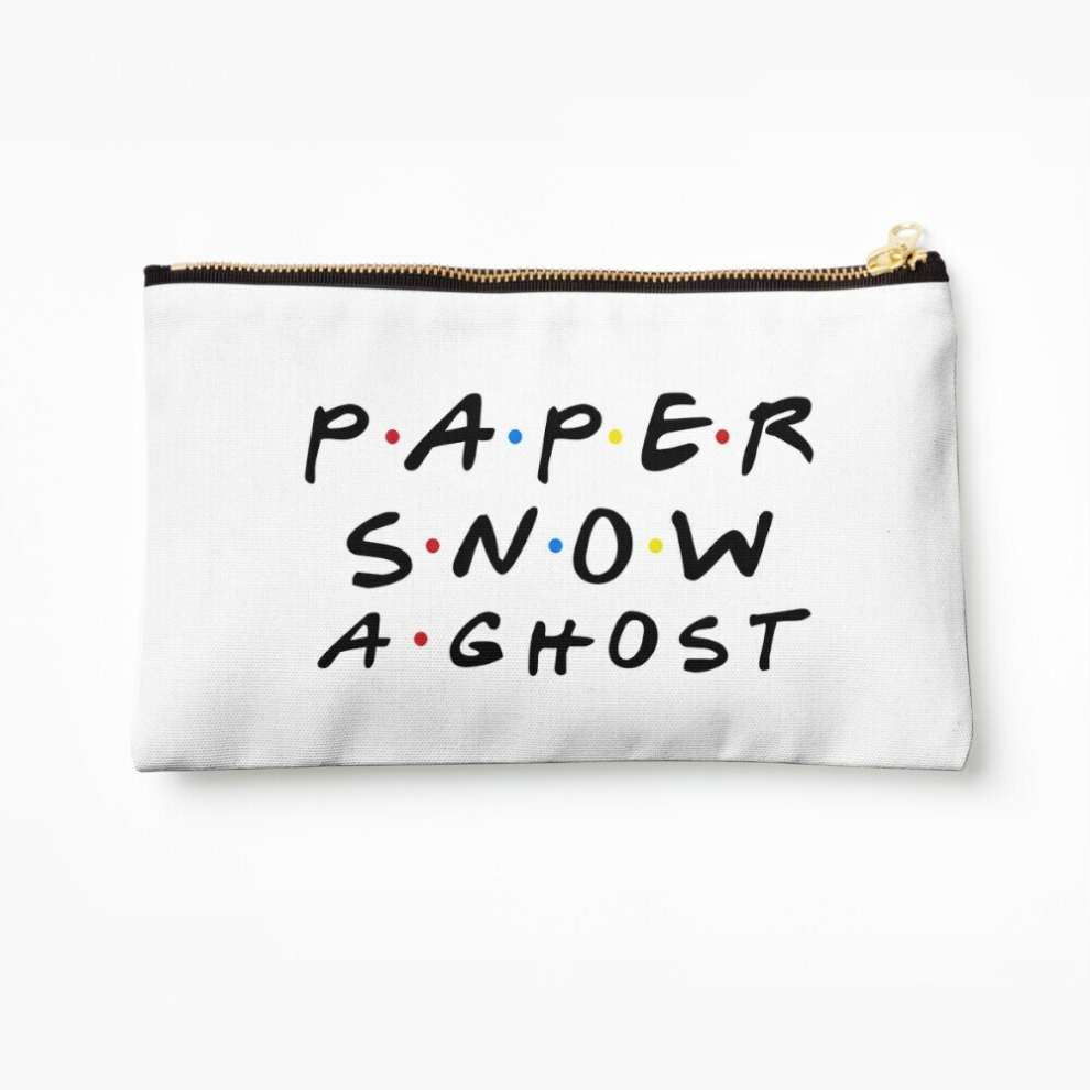 Whibos Makeup Bag Paper Snow A Ghost Cosmetic Organizer Tyvek Paper Bags Zipper Pouch