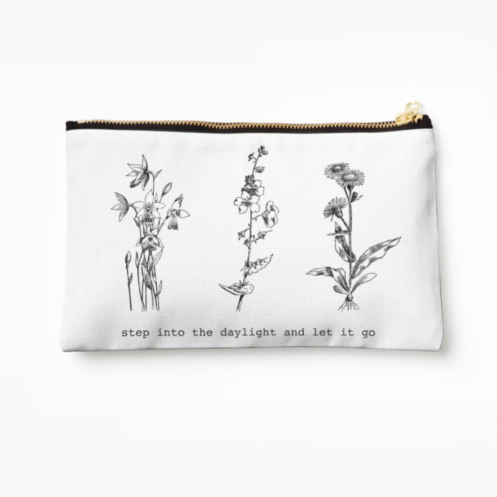 Whibos Makeup Bag Step Into The Daylight And Let It Go, Taylor Swift Quote, Taylor Swift Cosmetic Organizer Tyvek Paper Bags Zipper Pouch