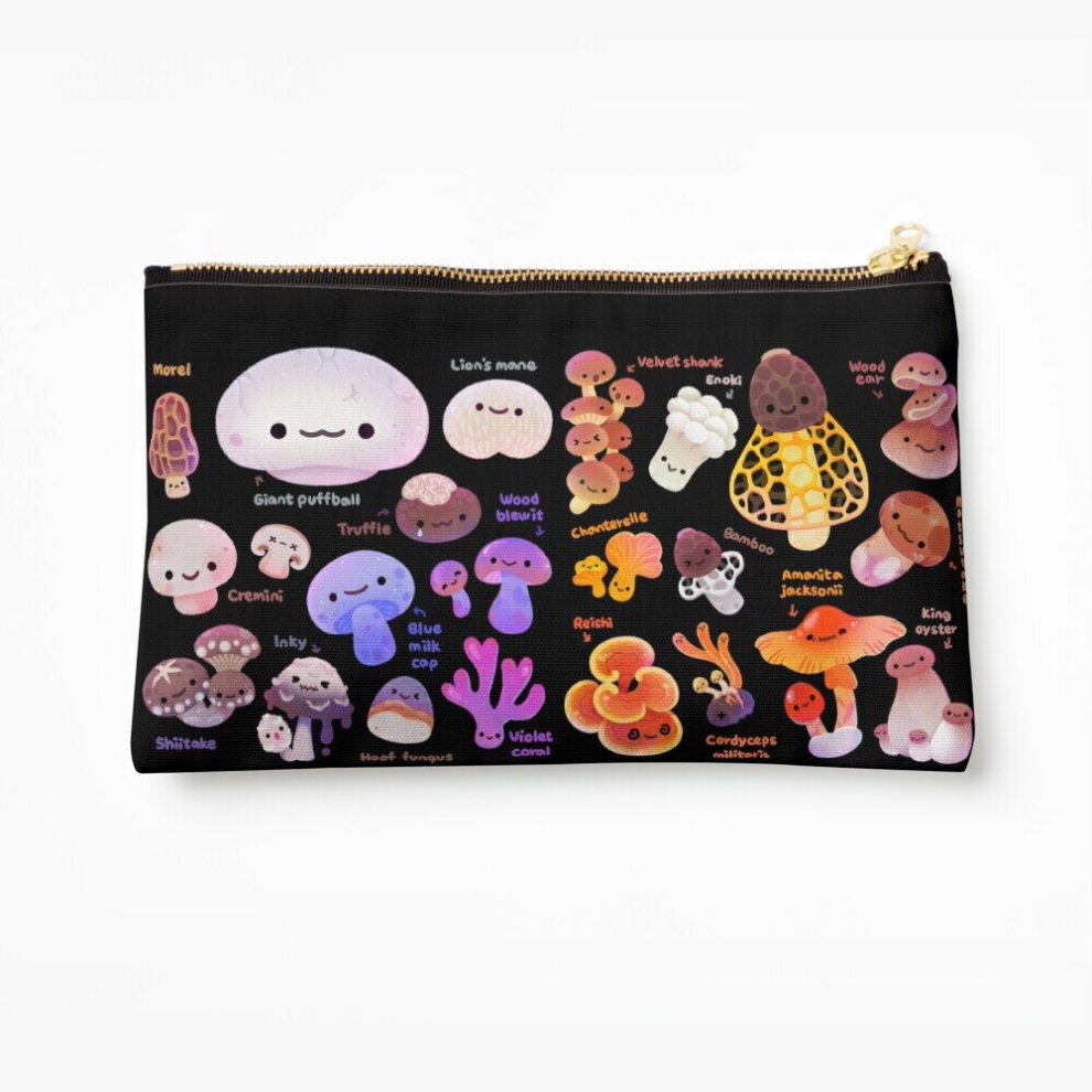 Whibos Makeup Bag Mushroom - Name Cosmetic Organizer Tyvek Paper Bags Zipper Pouch