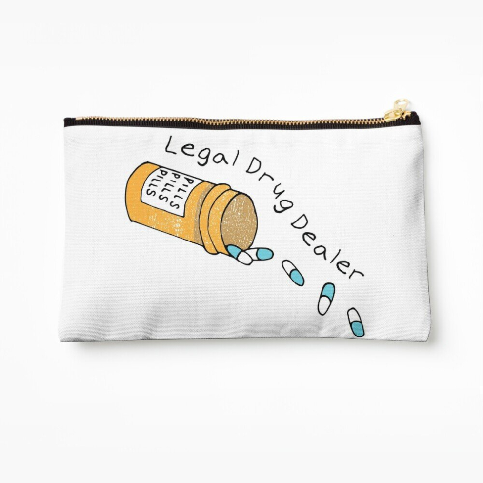 Whibos Makeup Bag Legal Drug Dealer Cosmetic Organizer Tyvek Paper Bags Zipper Pouch