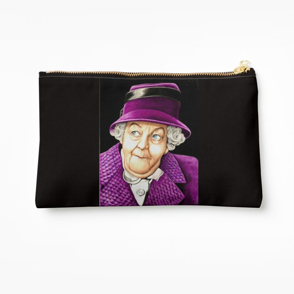 Whibos Makeup Bag Margaret Rutherford Plays Miss Jane Marple Cosmetic Organizer Tyvek Paper Bags Zipper Pouch