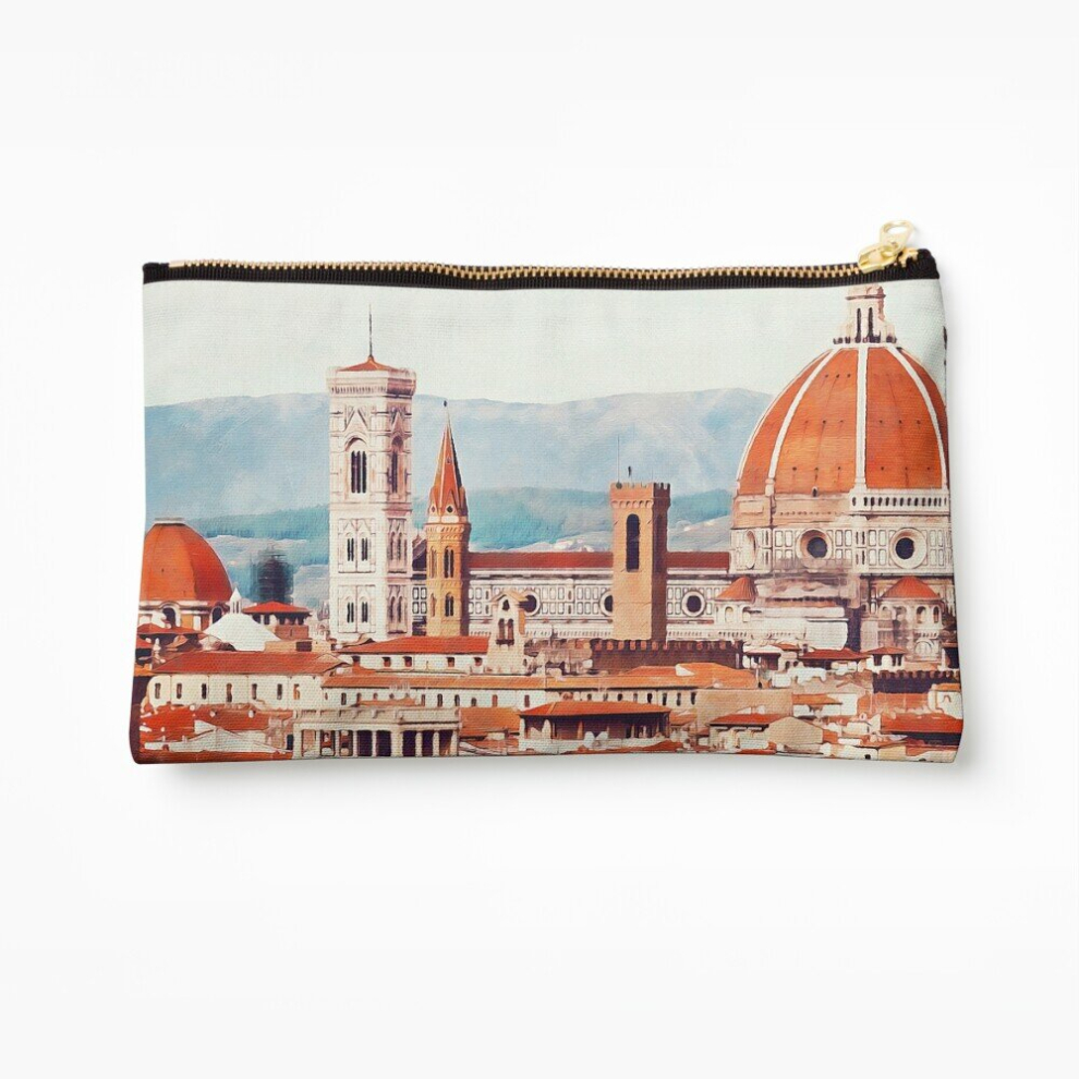 Whibos Makeup Bag Florence Cityscape Cosmetic Organizer Tyvek Paper Bags Zipper Pouch