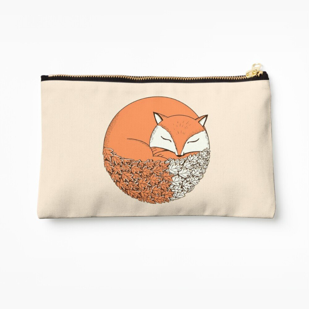 Whibos Makeup Bag Fox Cosmetic Organizer Tyvek Paper Bags Zipper Pouch
