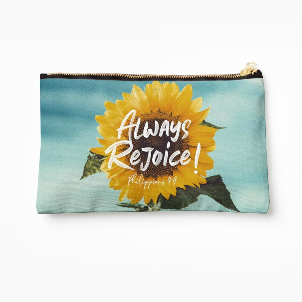 Whibos Makeup Bag Always Rejoice! Cosmetic Organizer Tyvek Paper Bags Zipper Pouch