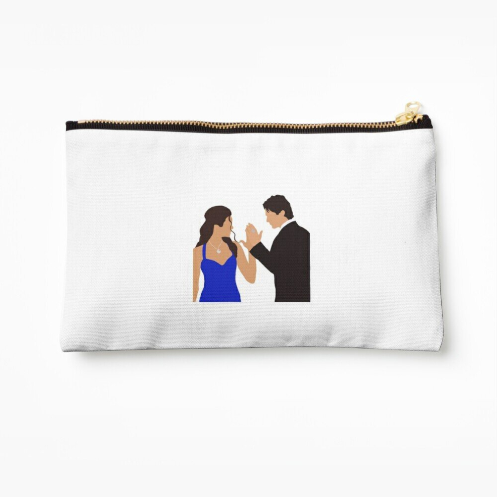 Whibos Makeup Bag Damon And Elena Dancing At Miss Mystic Falls Cosmetic Organizer Tyvek Paper Bags Zipper Pouch
