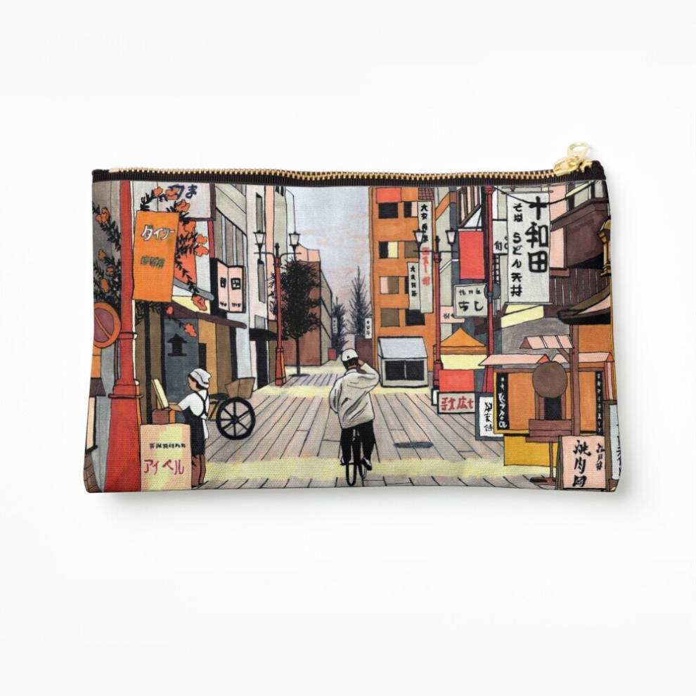 Whibos Makeup Bag Early Morning Ride In Japan Cosmetic Organizer Tyvek Paper Bags Zipper Pouch
