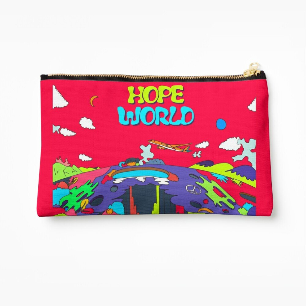 Whibos Makeup Bag Hope World Cosmetic Organizer Tyvek Paper Bags Zipper Pouch