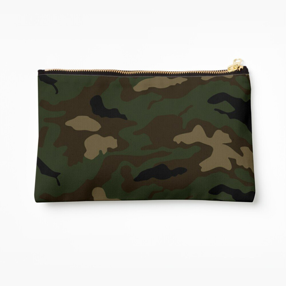 Whibos Makeup Bag Military Camouflage Pattern Cosmetic Organizer Tyvek Paper Bags Zipper Pouch