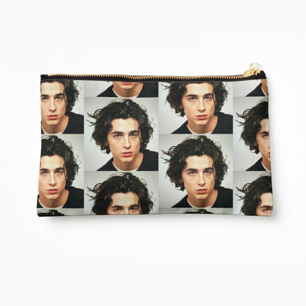 Whibos Makeup Bag Timothee Chalamet Cosmetic Organizer Tyvek Paper Bags Zipper Pouch