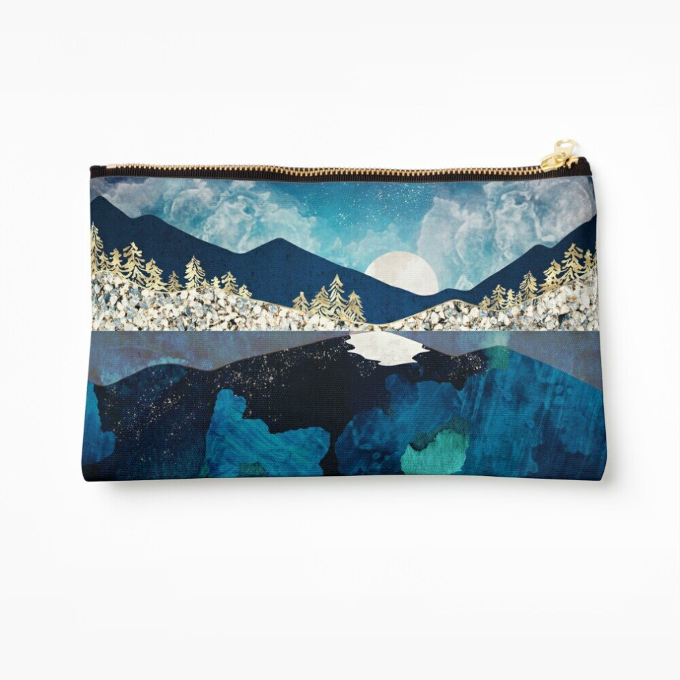 Whibos Makeup Bag Midnight Water Cosmetic Organizer Tyvek Paper Bags Zipper Pouch