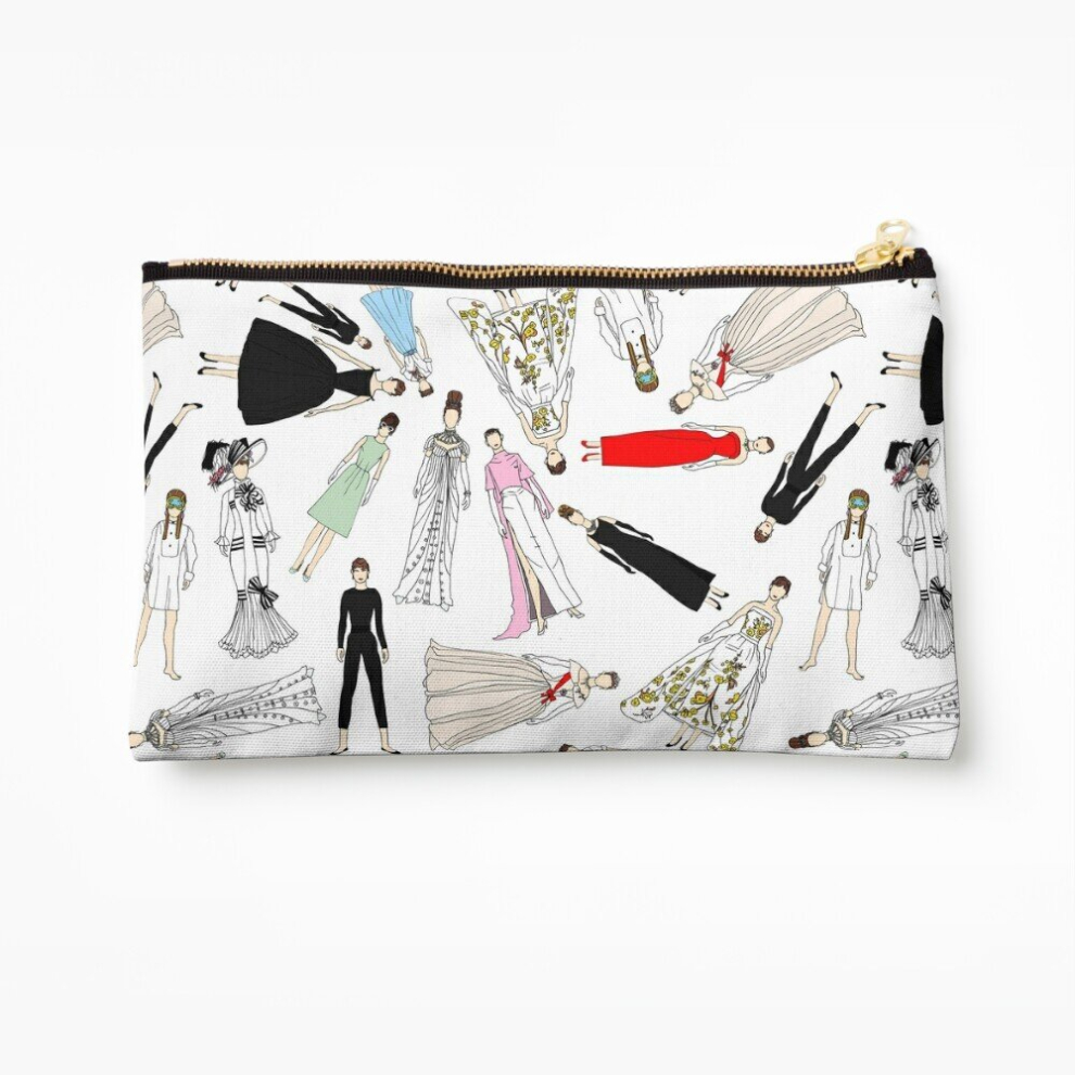 Whibos Makeup Bag Audrey Scattered Cosmetic Organizer Tyvek Paper Bags Zipper Pouch