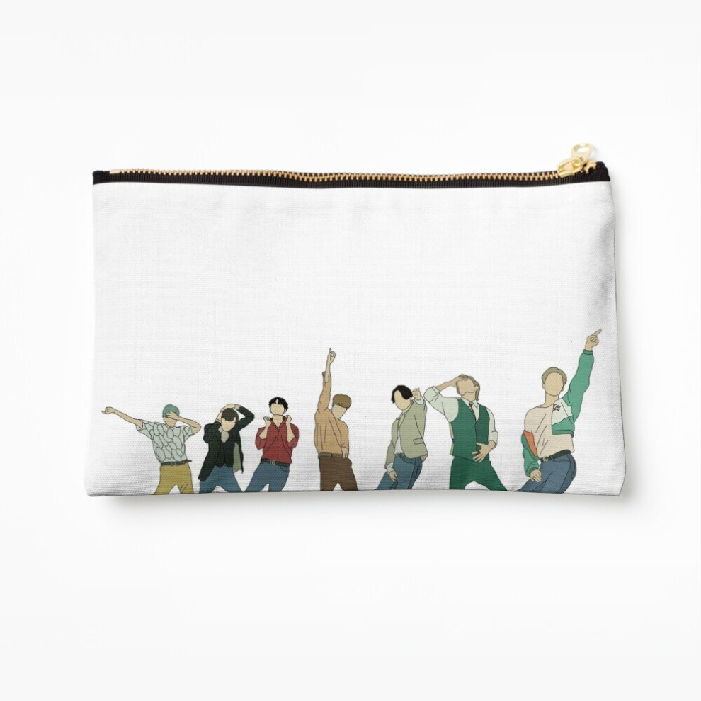 Whibos Makeup Bag Bangtan Dynamite Teaser Song Cosmetic Organizer Tyvek Paper Bags Zipper Pouch