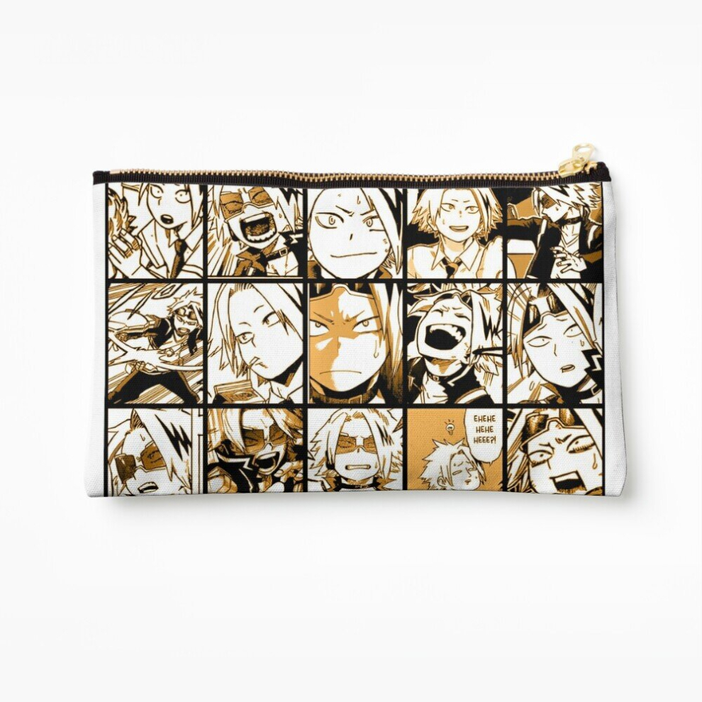 Whibos Makeup Bag Bnha Kaminari Denki Collage Cosmetic Organizer Tyvek Paper Bags Zipper Pouch