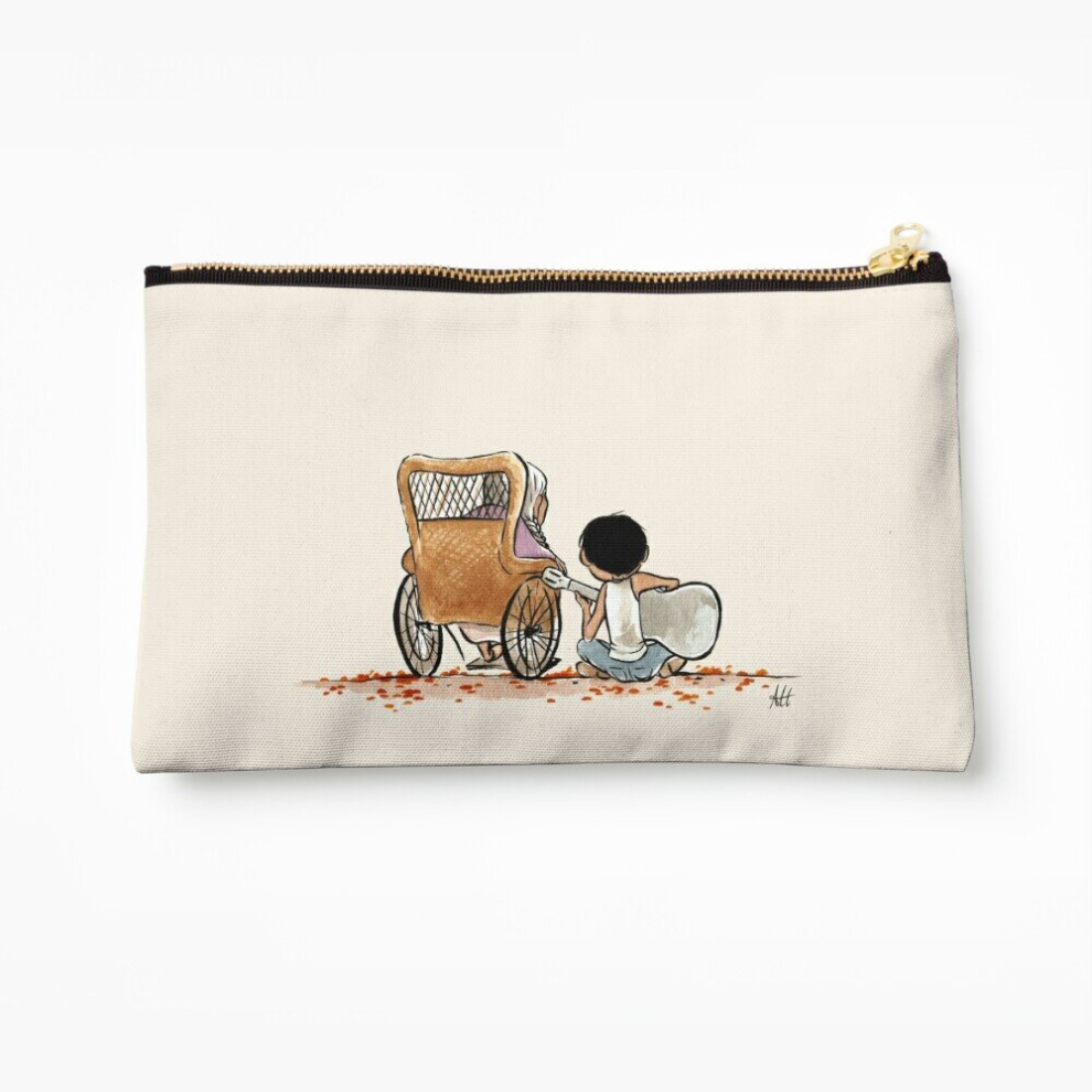 Whibos Makeup Bag Coco Guitar Cosmetic Organizer Tyvek Paper Bags Zipper Pouch