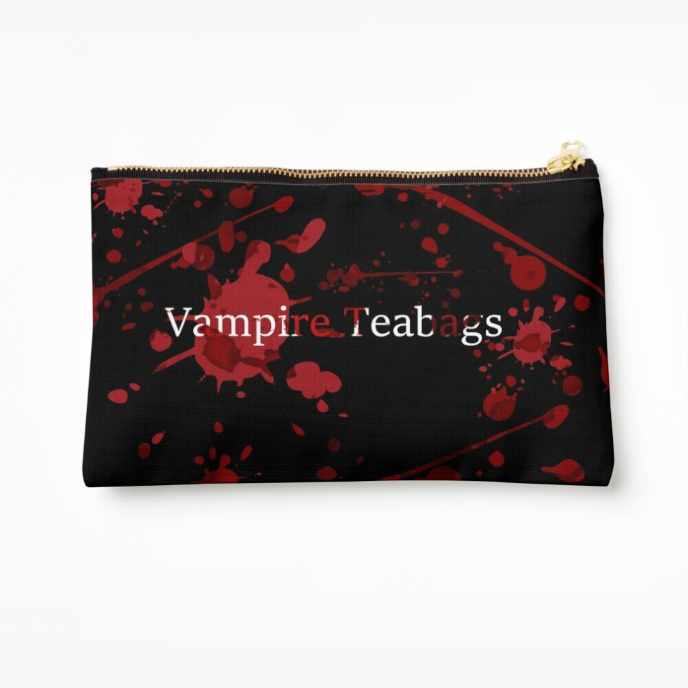 Whibos Makeup Bag Vampire Tea Bags Cosmetic Organizer Tyvek Paper Bags Zipper Pouch