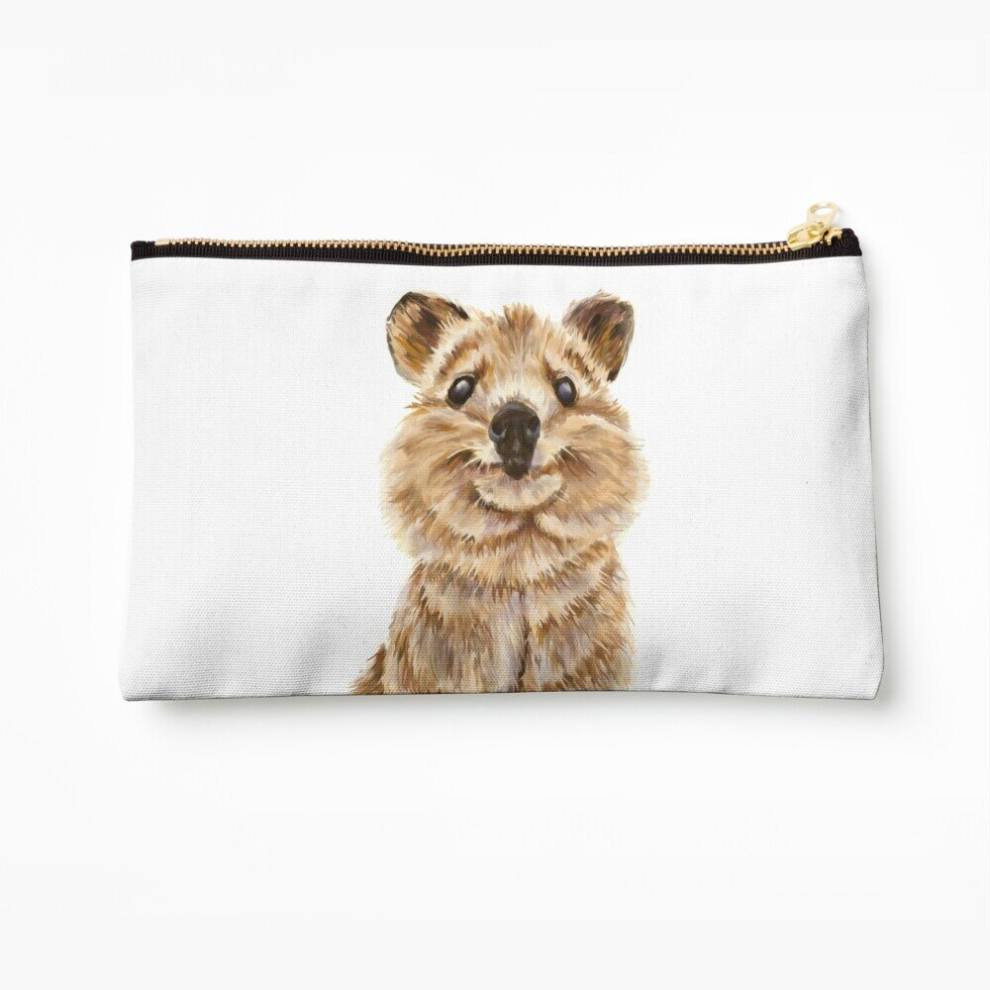 Whibos Makeup Bag Quokka, The Happiest Wildlife On Earth Cosmetic Organizer Tyvek Paper Bags Zipper Pouch