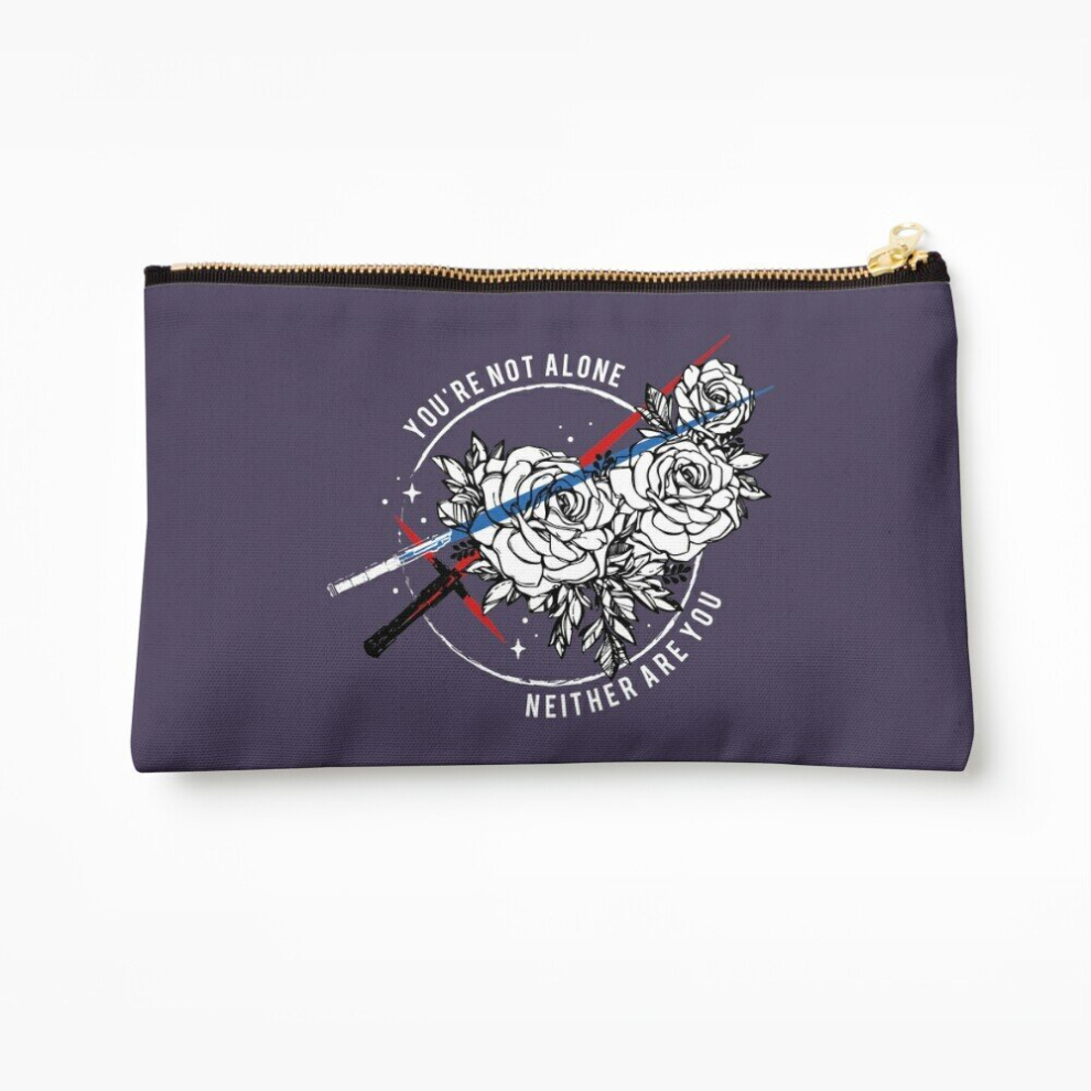 Whibos Makeup Bag Reylo X You're Not Alone Cosmetic Organizer Tyvek Paper Bags Zipper Pouch