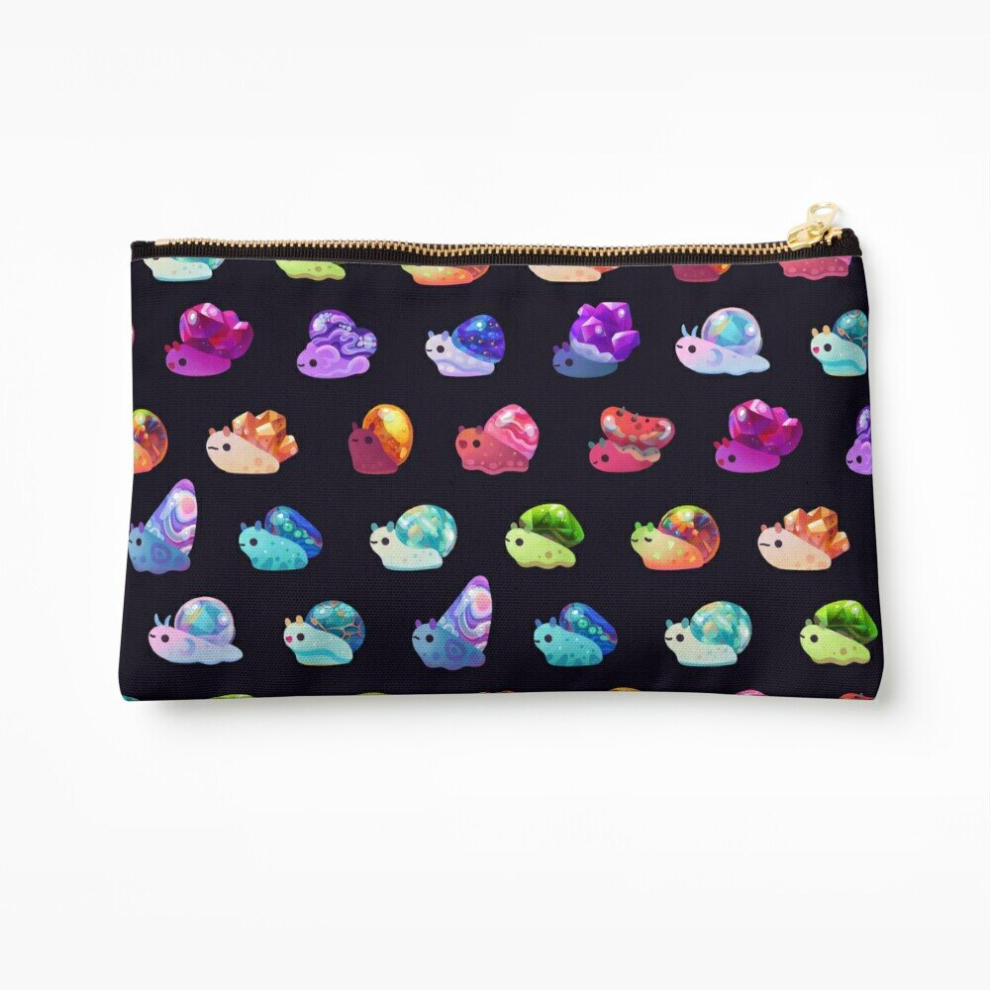 Whibos Makeup Bag Jewel Snail Cosmetic Organizer Tyvek Paper Bags Zipper Pouch