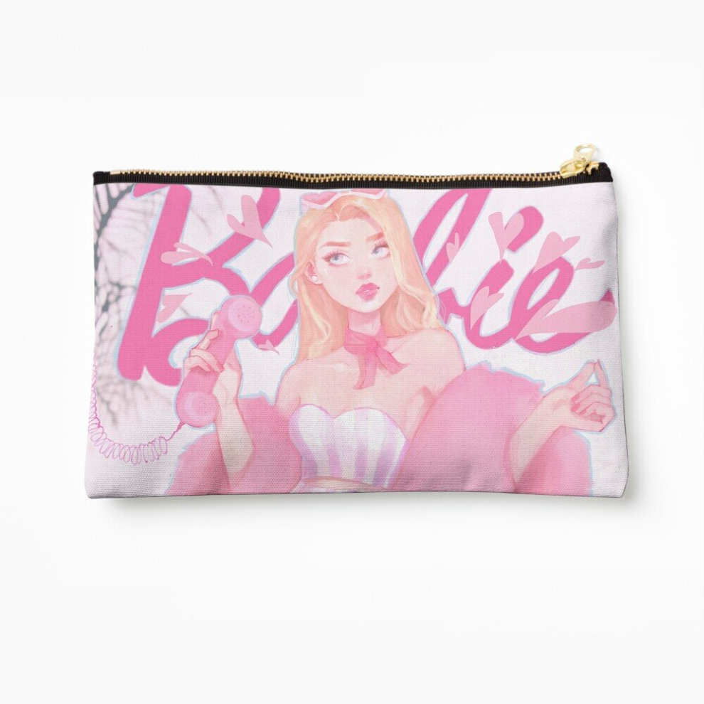 Whibos Makeup Bag Barbie Cosmetic Organizer Tyvek Paper Bags Zipper Pouch