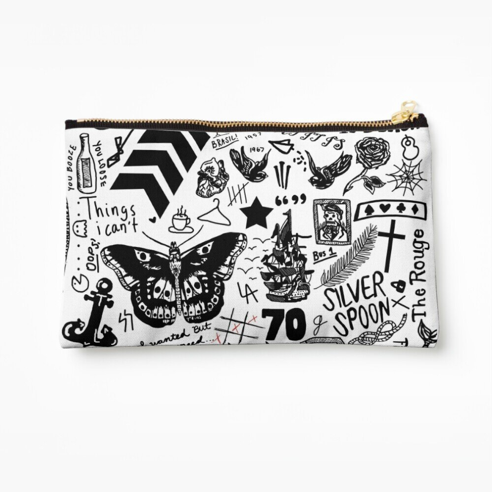 Whibos Makeup Bag Tattoos Updated (2015) Cosmetic Organizer Tyvek Paper Bags Zipper Pouch