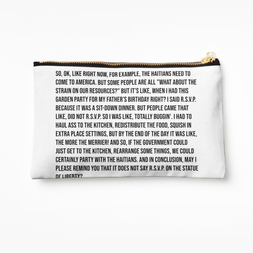 Whibos Makeup Bag Clueless - Rsvp Cher Cosmetic Organizer Tyvek Paper Bags Zipper Pouch