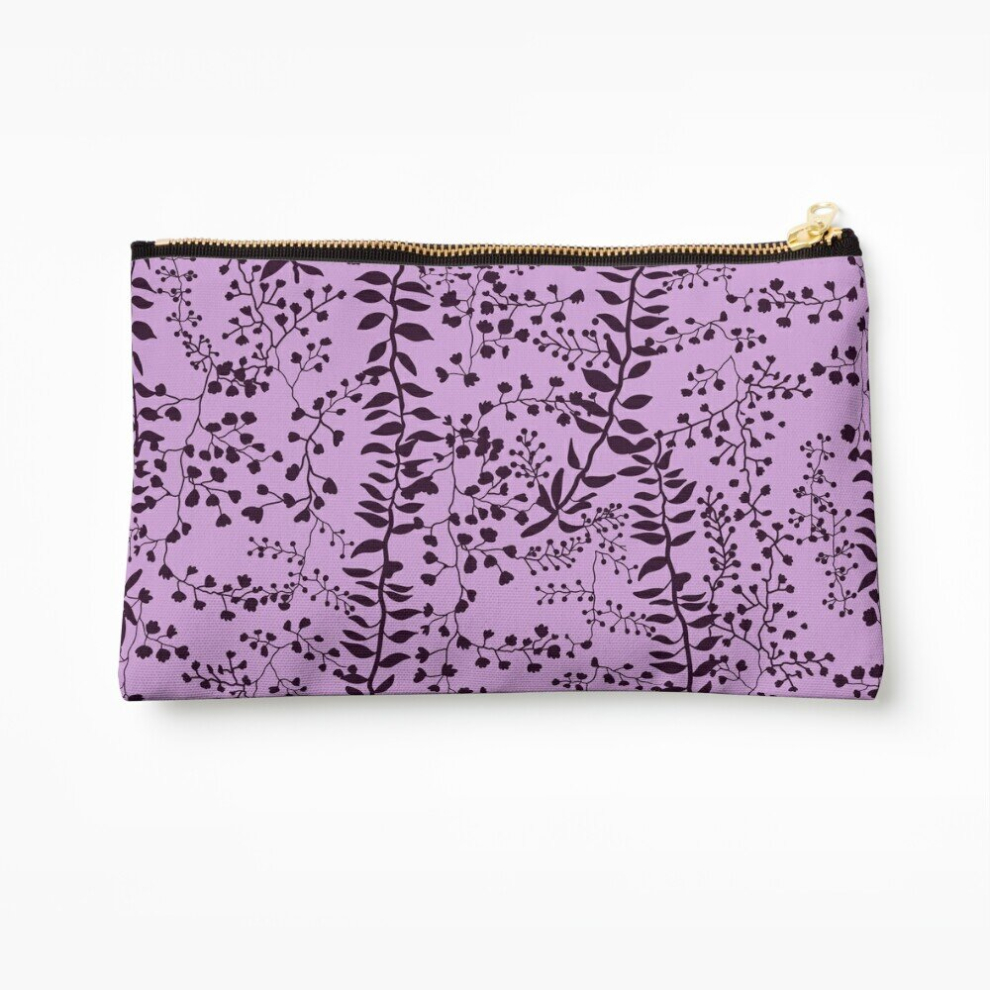 Whibos Lavender Makeup Bag Bella Swan Freesia Cosmetic Organizer Tyvek Paper Bags Zipper Pouch