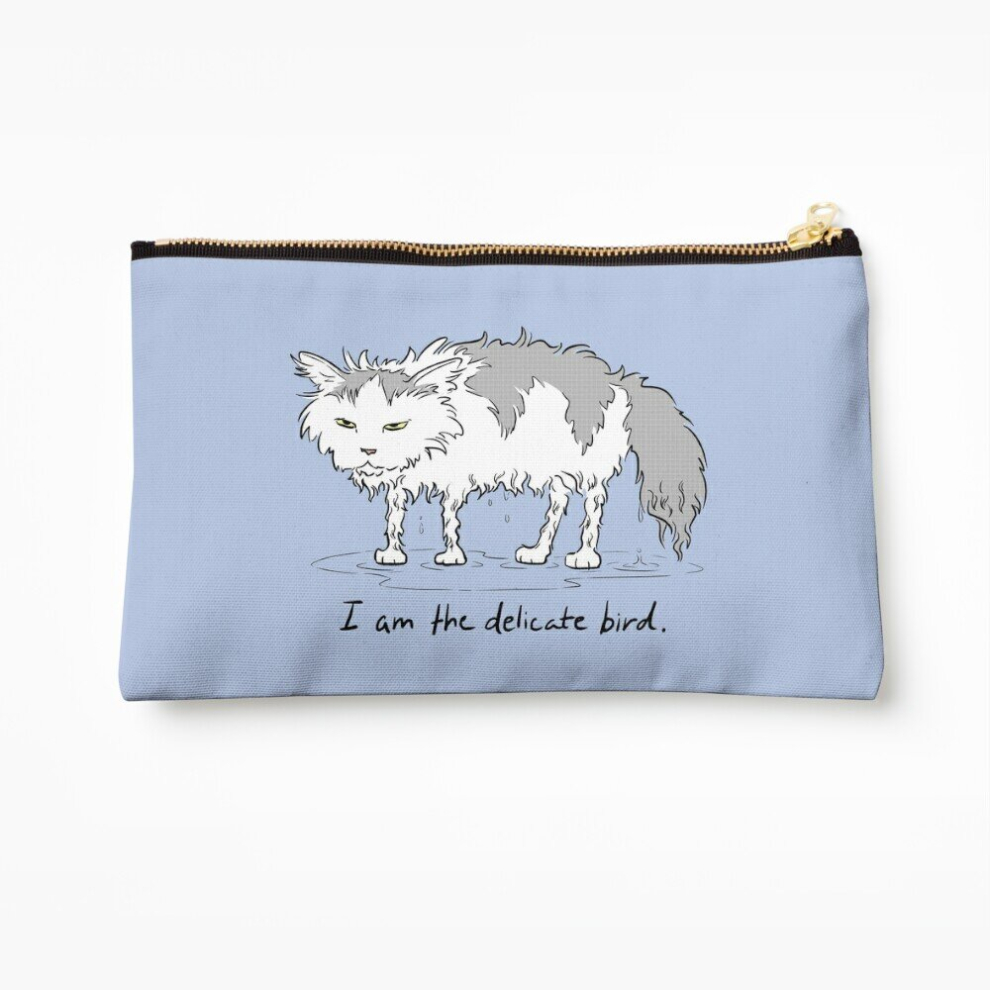 Whibos Makeup Bag The Delicate Bird Cosmetic Organizer Tyvek Paper Bags Zipper Pouch