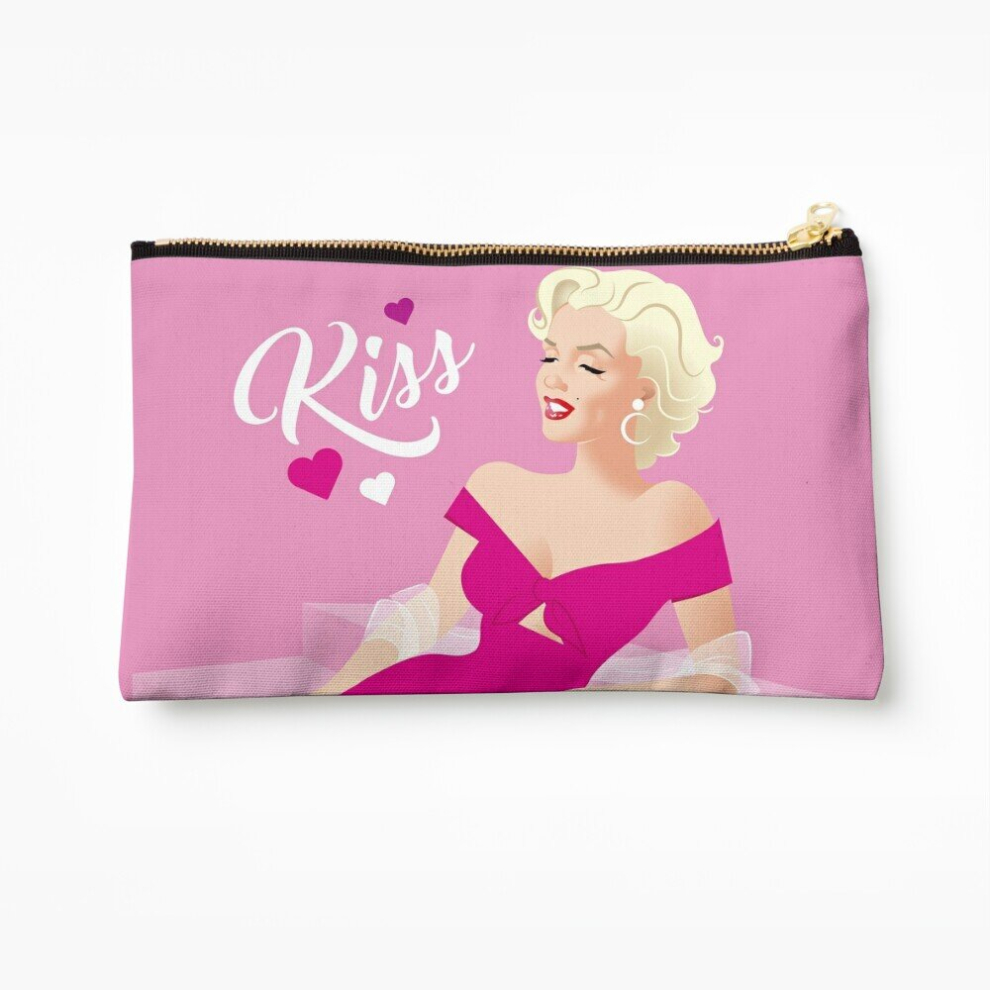 Whibos Makeup Bag Mm Kiss Cosmetic Organizer Tyvek Paper Bags Zipper Pouch