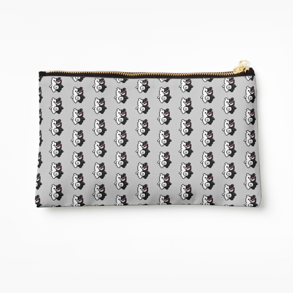 Whibos Makeup Bag Danganronpa Monokuma Cosmetic Organizer Tyvek Paper Bags Zipper Pouch