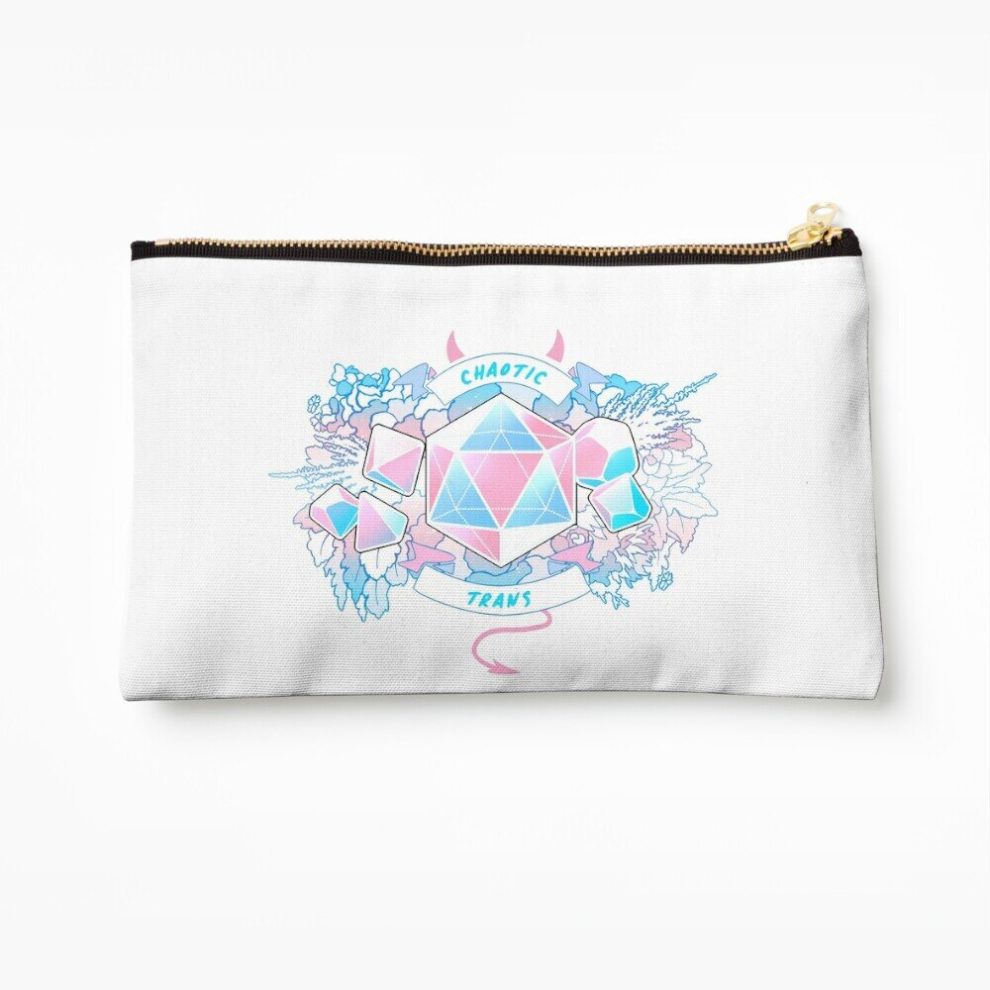 Whibos Makeup Bag Lgbt Rpg - Chaotic Trans Cosmetic Organizer Tyvek Paper Bags Zipper Pouch