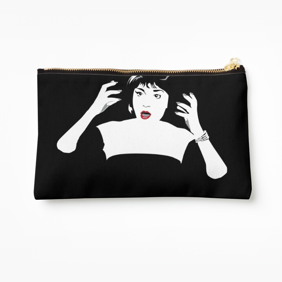 Whibos Makeup Bag Flames On The Side Of My Face Cosmetic Organizer Tyvek Paper Bags Zipper Pouch