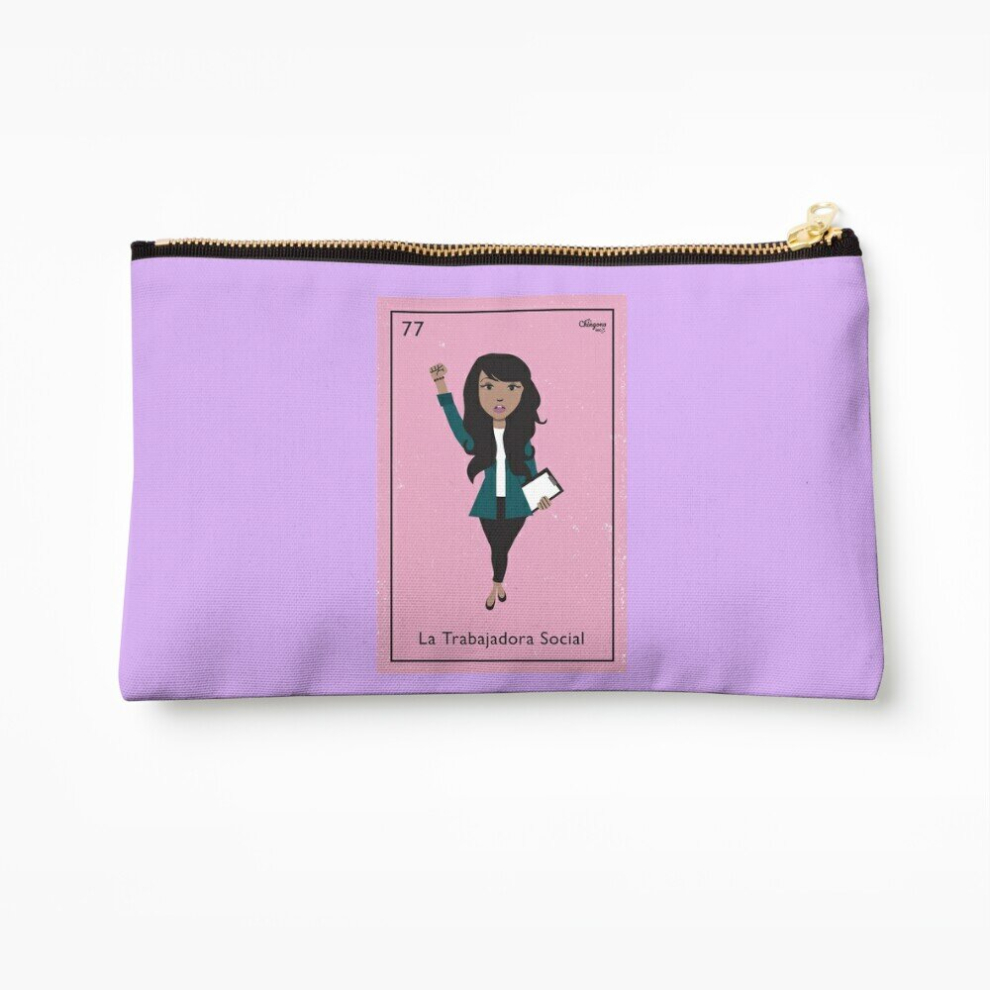 Whibos Makeup Bag La Trabajadora Social Cosmetic Organizer Tyvek Paper Bags Zipper Pouch
