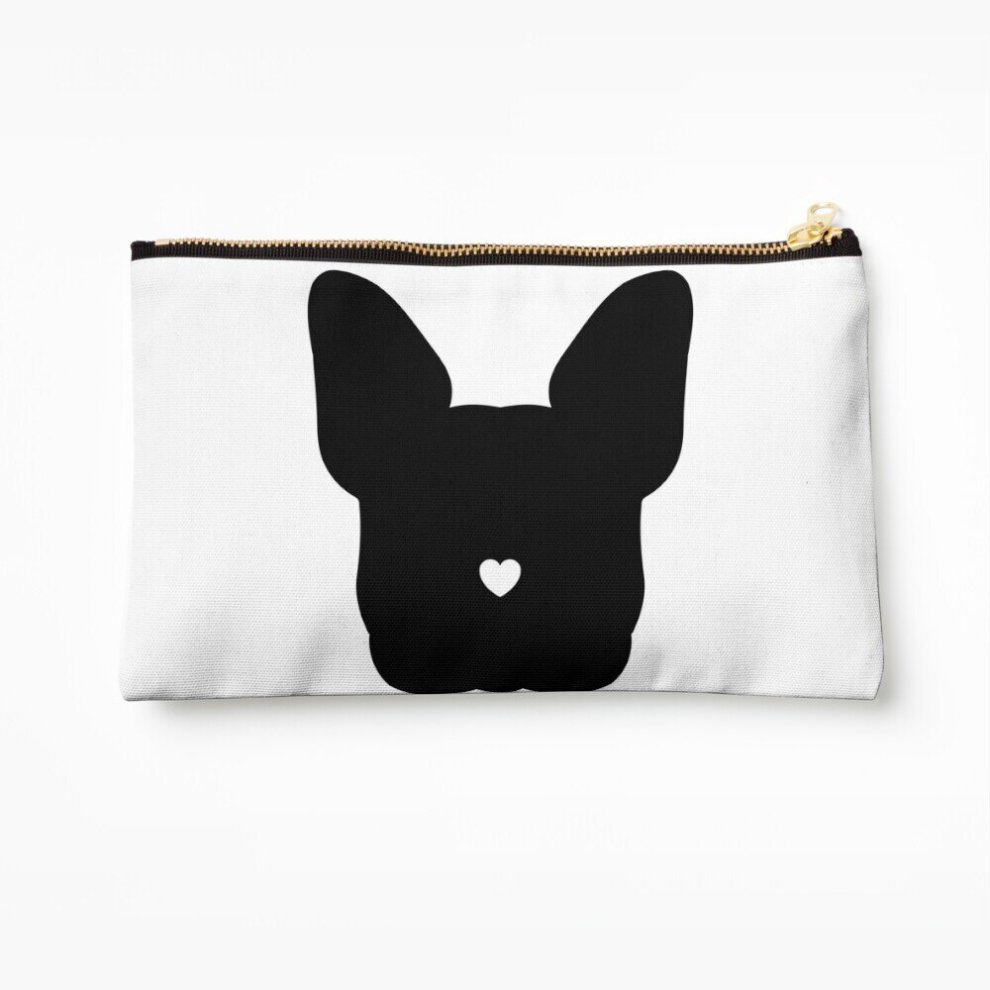 Whibos Makeup Bag French Bulldog Frenchies Cosmetic Organizer Tyvek Paper Bags Zipper Pouch