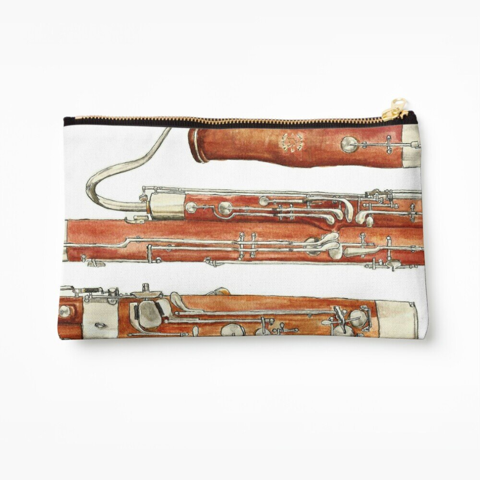 Whibos Makeup Bag The Bassoon Cosmetic Organizer Tyvek Paper Bags Zipper Pouch