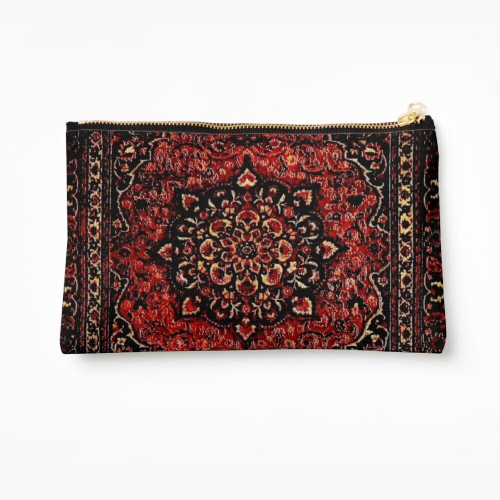 Whibos Makeup Bag Persian Carpet Look In Rose Cosmetic Organizer Tyvek Paper Bags Zipper Pouch
