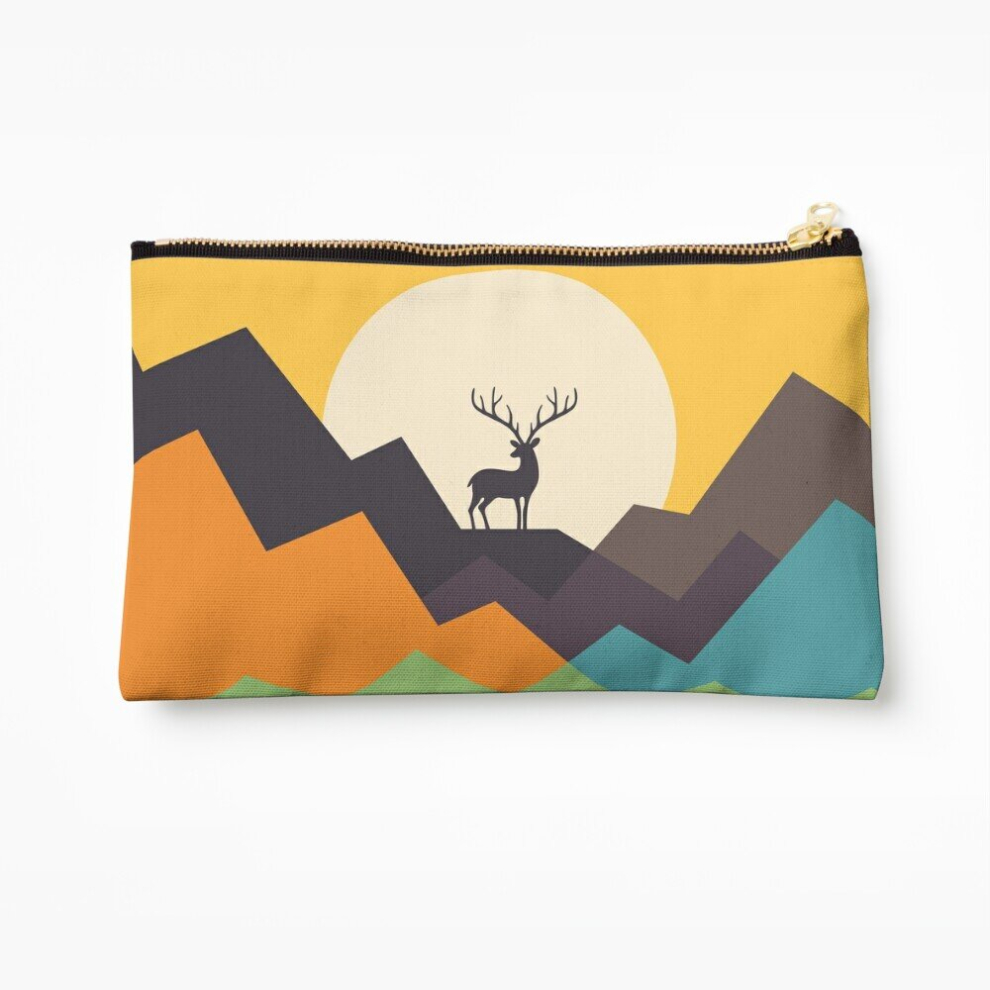Whibos Makeup Bag Deer Cosmetic Organizer Tyvek Paper Bags Zipper Pouch