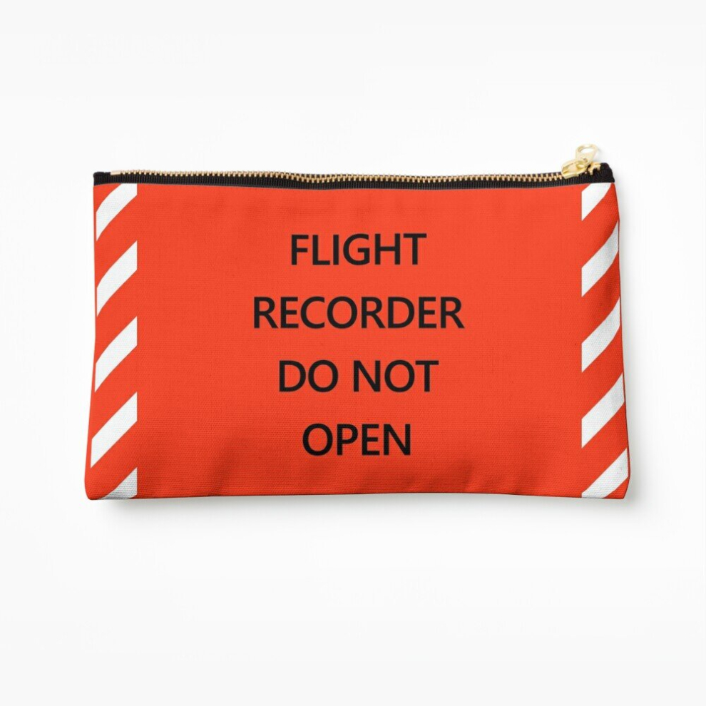 Whibos Black Makeup Bag Box Flight Recorder Cosmetic Organizer Tyvek Paper Bags Zipper Pouch