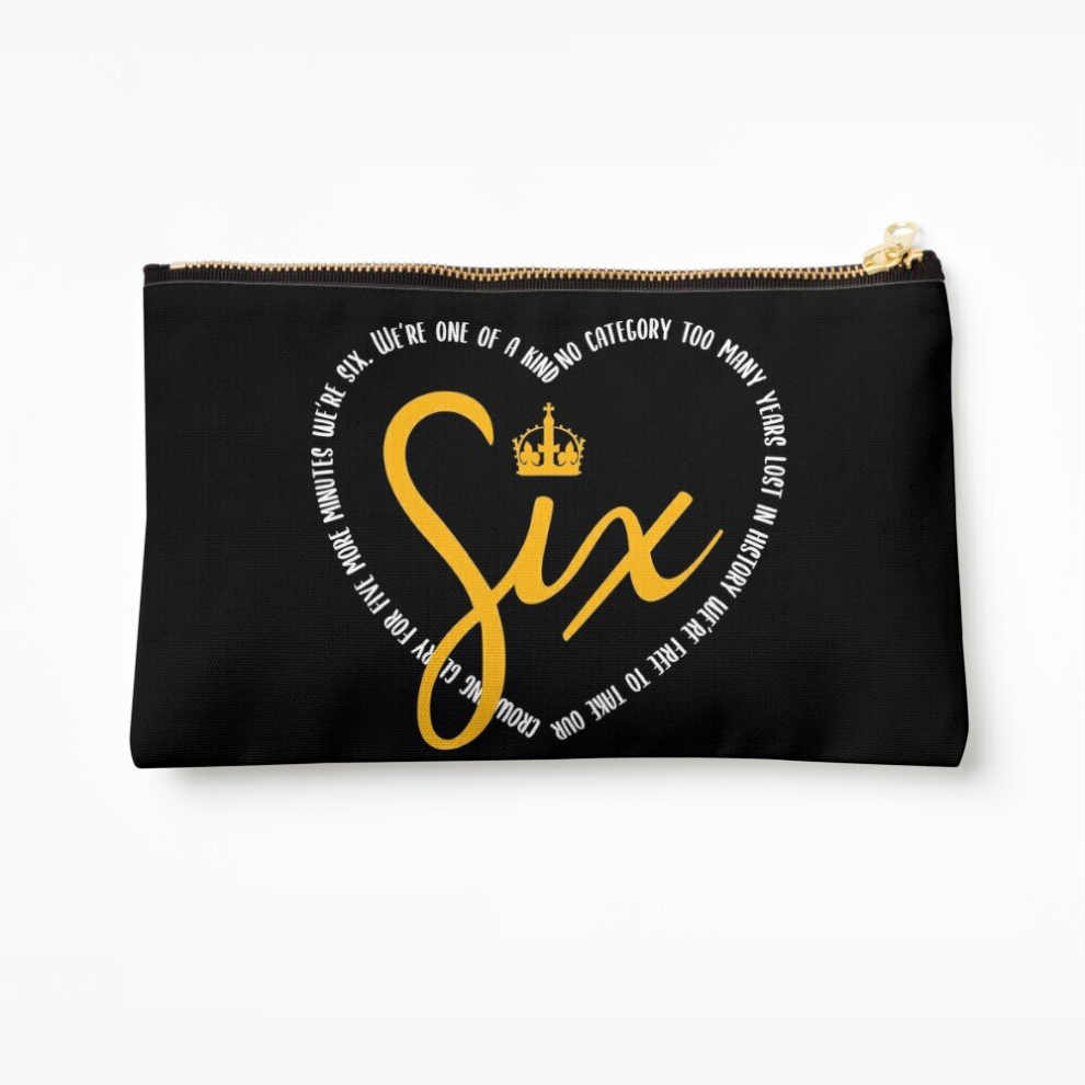 Whibos Makeup Bag Six: The Musical Heart Lyrics: One Of A Kind, No Category Cosmetic Organizer Tyvek Paper Bags Zipper Pouch