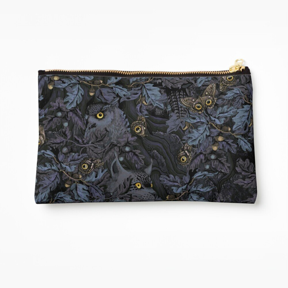 Whibos Blue Makeup Bag Fit In (Moonlight ) Cosmetic Organizer Tyvek Paper Bags Zipper Pouch