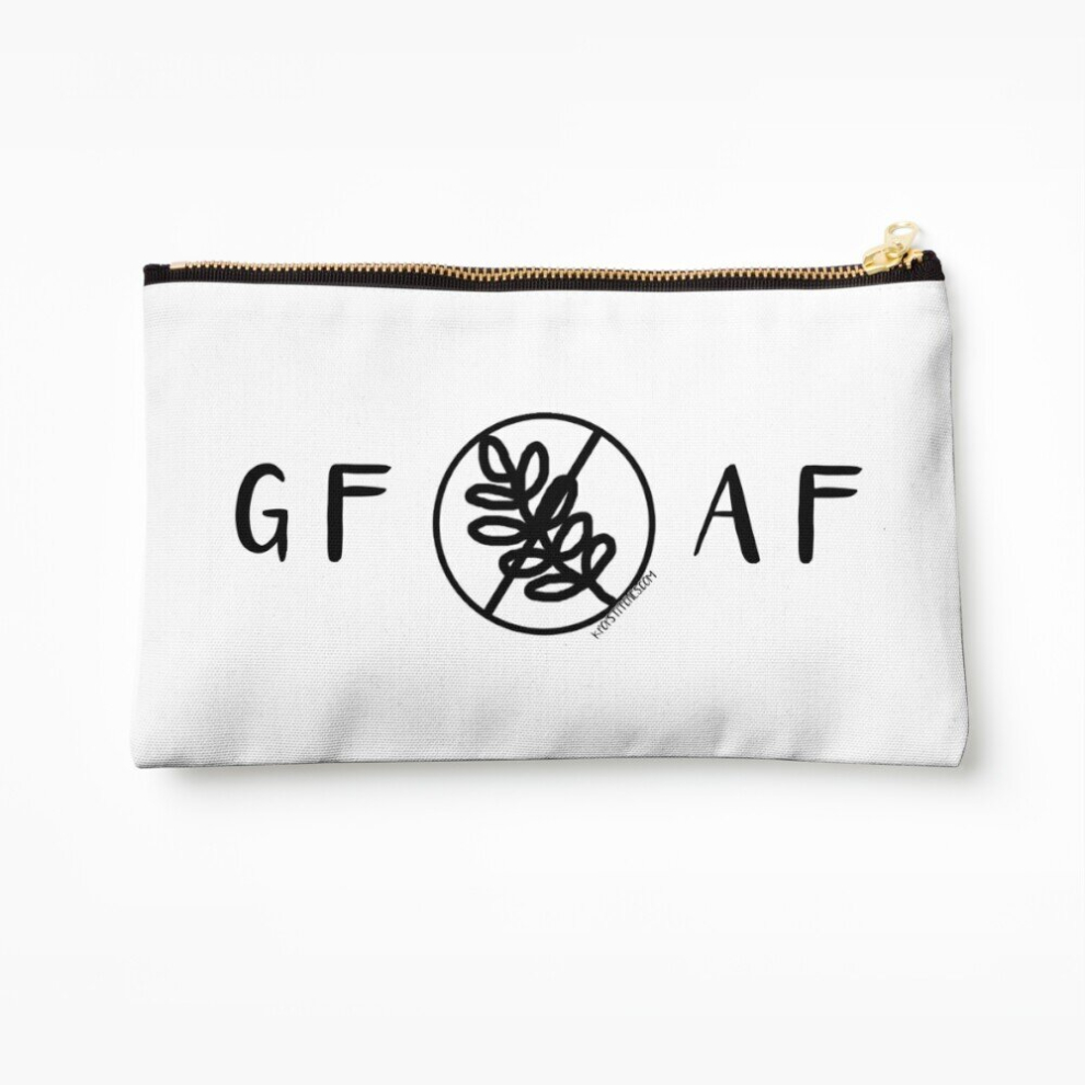 Whibos Makeup Bag Gluten Free As F*Ck Celiac Disease Dietary Restrictions Cosmetic Organizer Tyvek Paper Bags Zipper Pouch