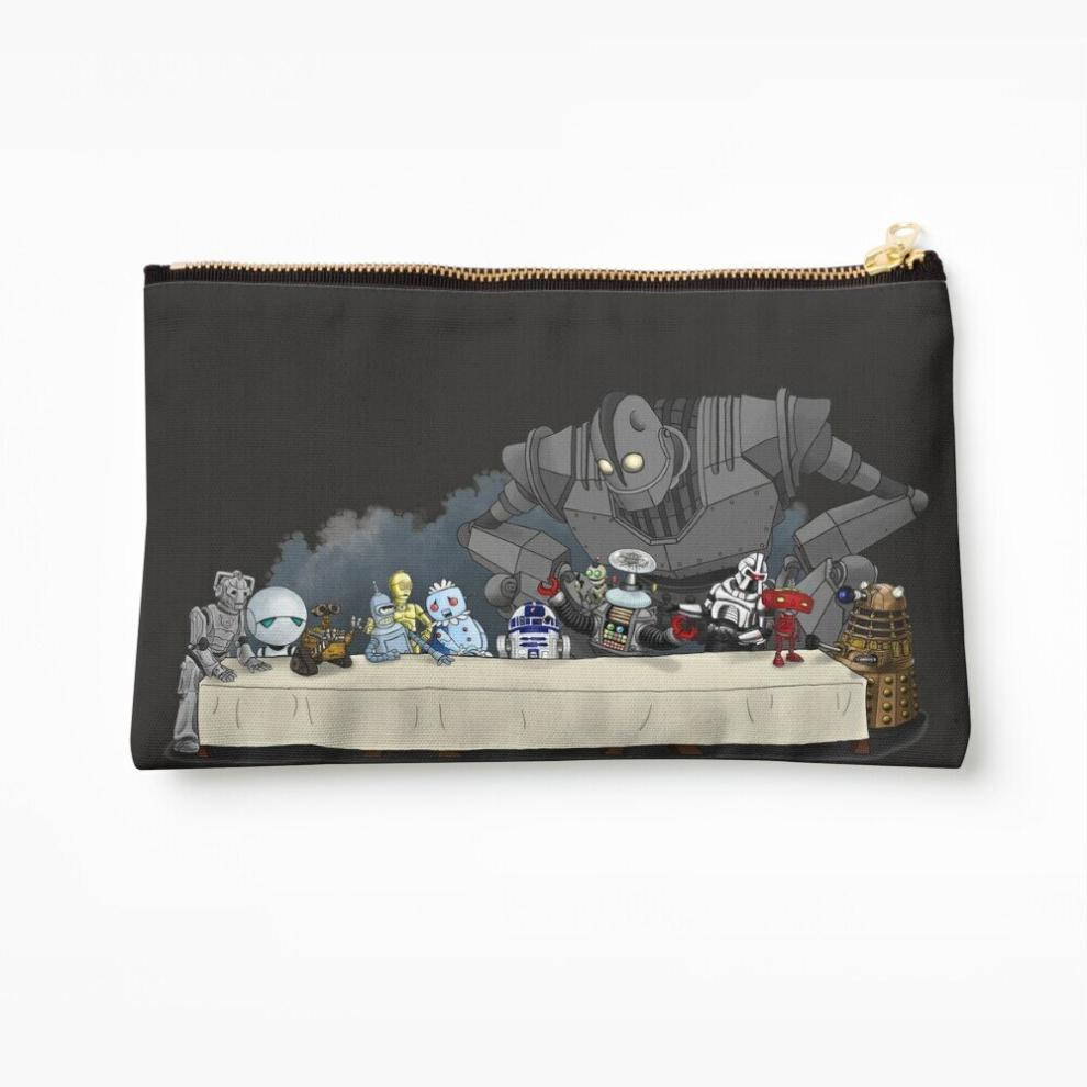 Whibos Makeup Bag Robots Don't Need To Eat Cosmetic Organizer Tyvek Paper Bags Zipper Pouch