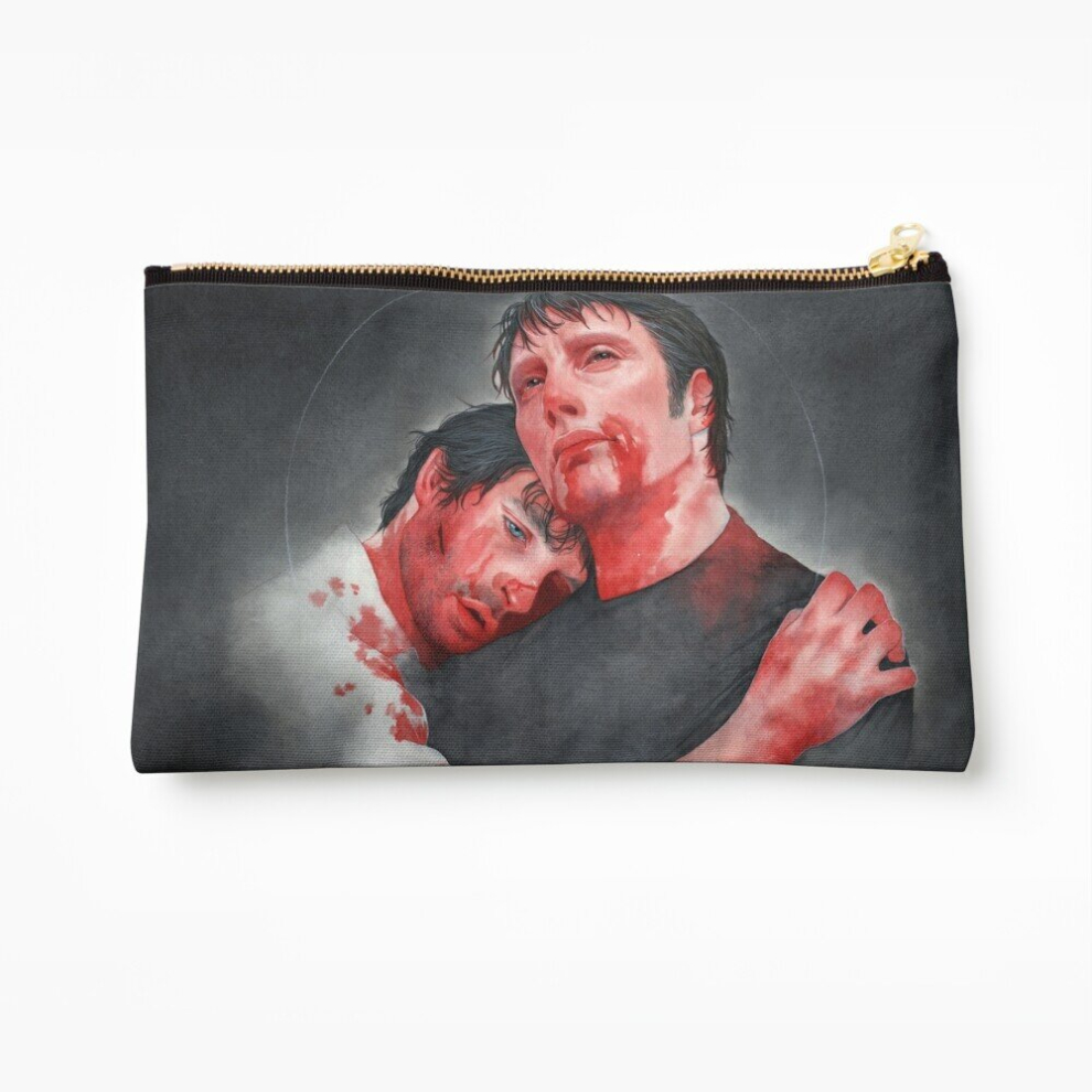 Whibos Makeup Bag The Wrath Of The Lamb / Hannibal S3e13 Season Finale / Hannigram Watercolor Cosmetic Organizer Tyvek Paper Bags Zipper Pouch