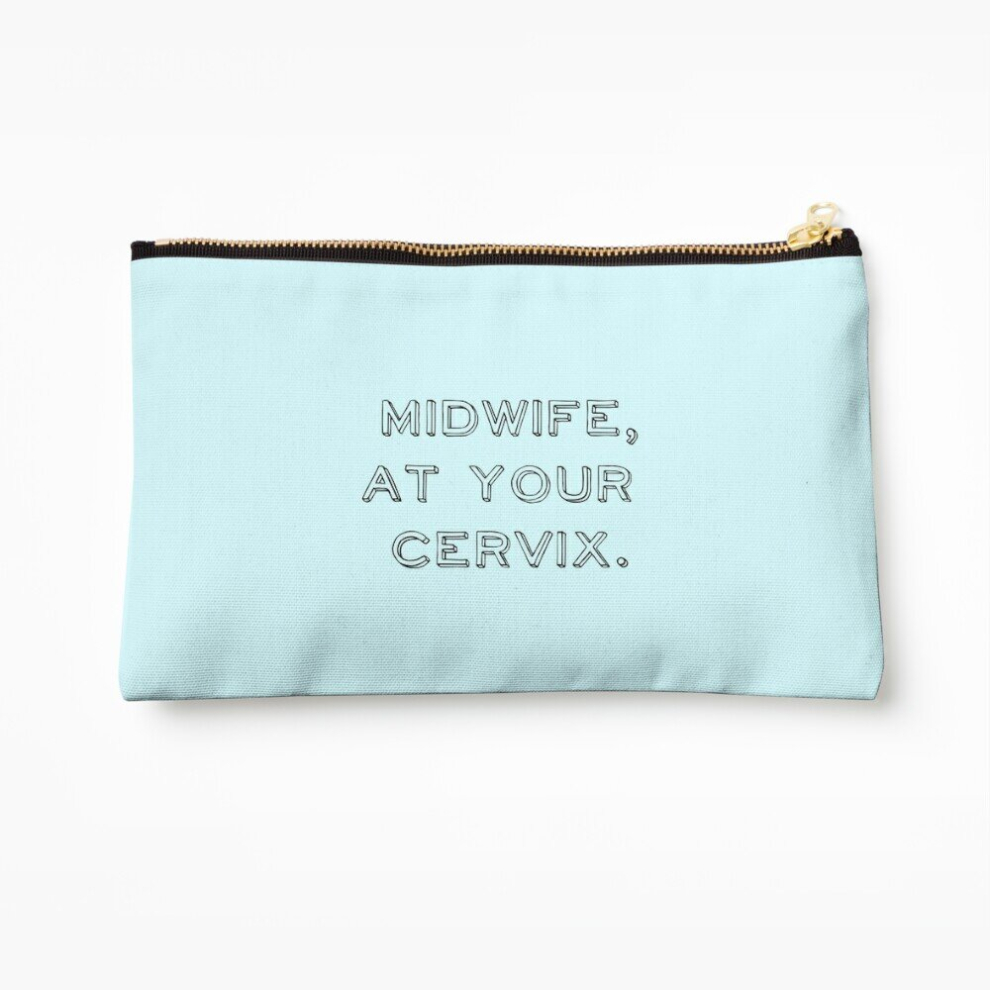 Whibos Makeup Bag Midwife, At Your Cervix. Cosmetic Organizer Tyvek Paper Bags Zipper Pouch