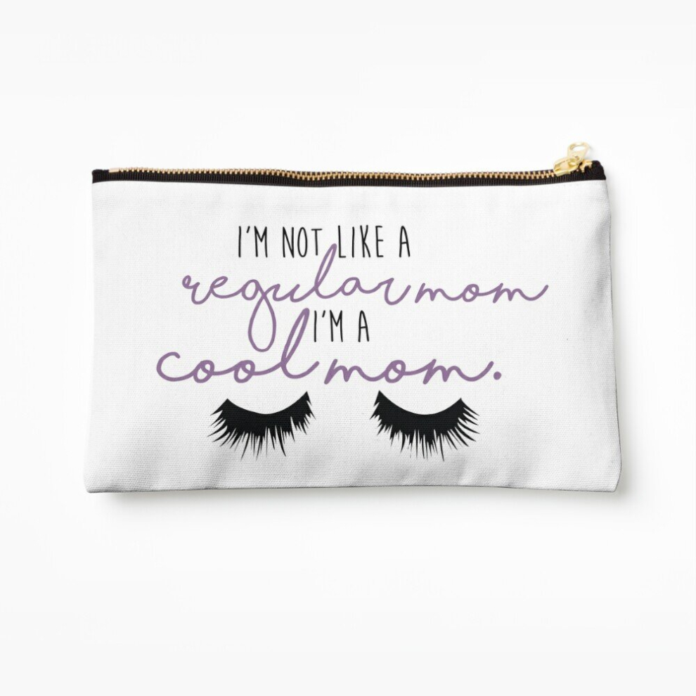 Whibos Makeup Bag I'm A Cool Mom - Mean Girls Cosmetic Organizer Tyvek Paper Bags Zipper Pouch