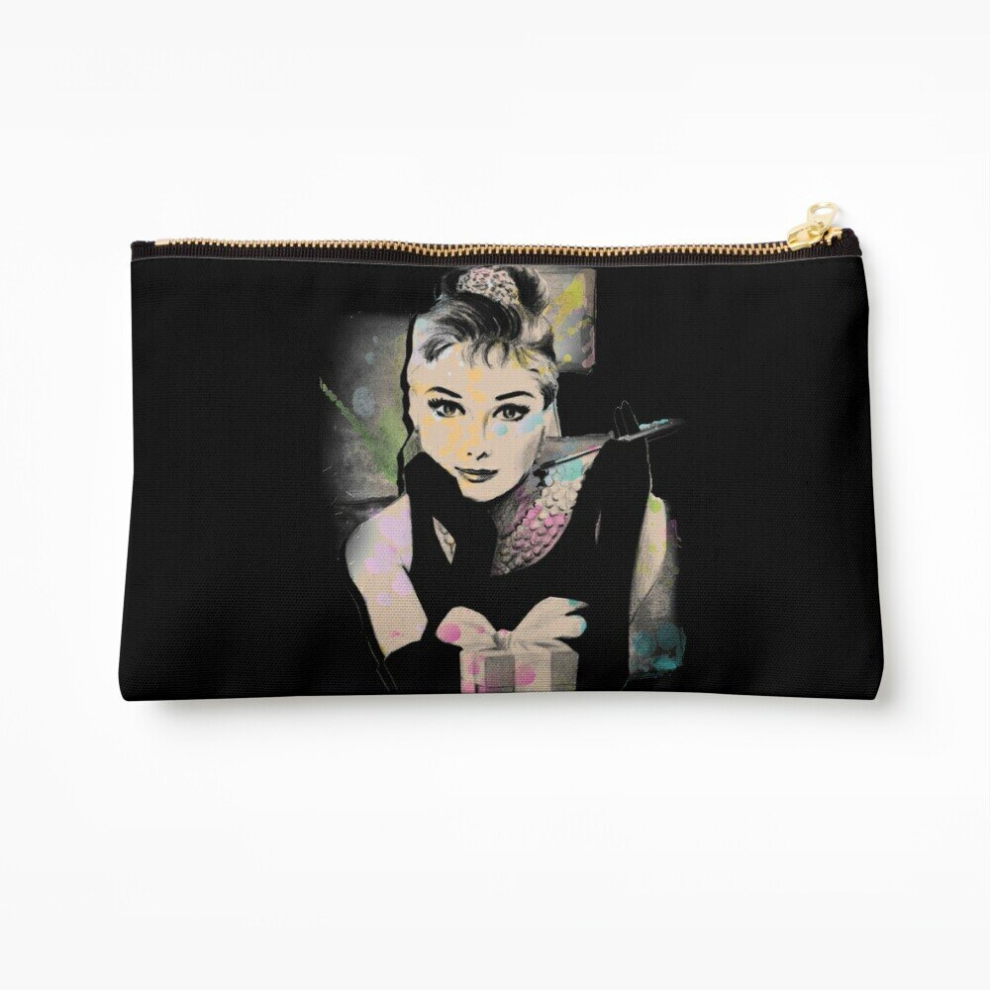 Whibos Makeup Bag Audrey Hepburn Cosmetic Organizer Tyvek Paper Bags Zipper Pouch