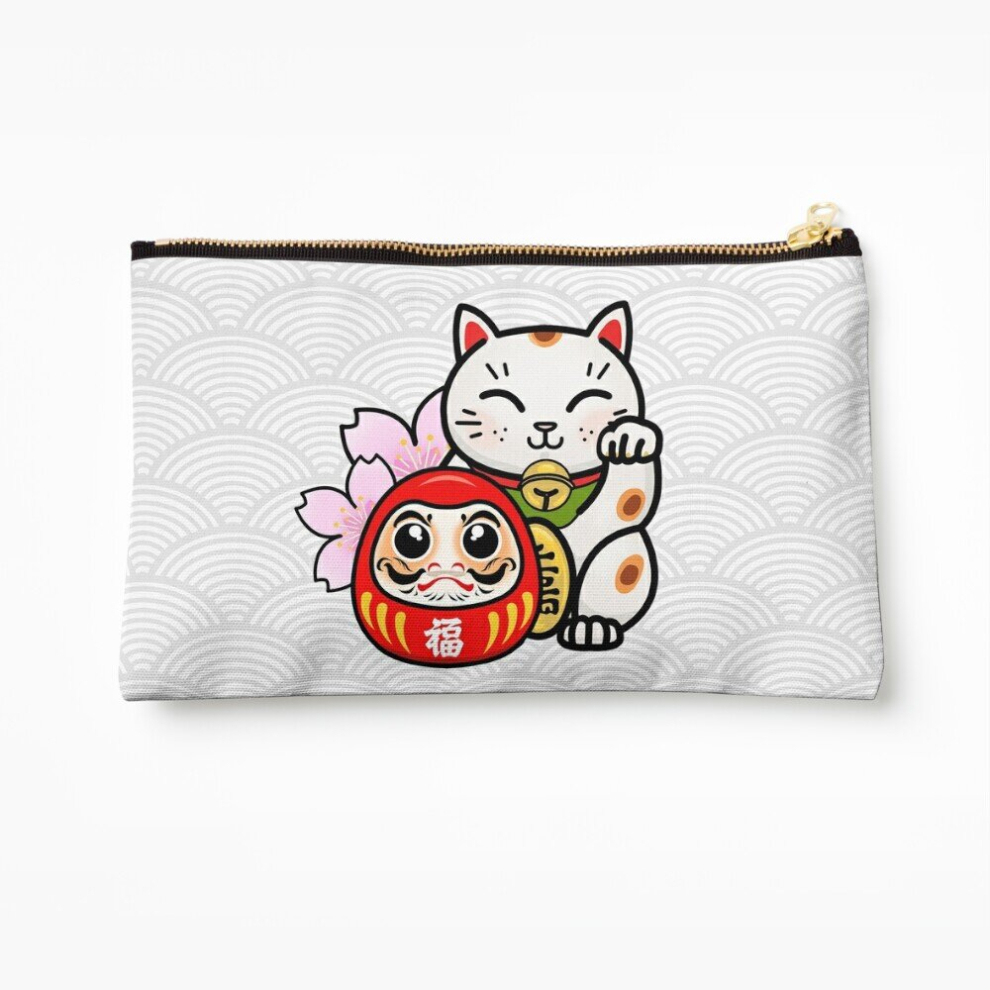 Whibos Makeup Bag Luck Fortune Cosmetic Organizer Tyvek Paper Bags Zipper Pouch