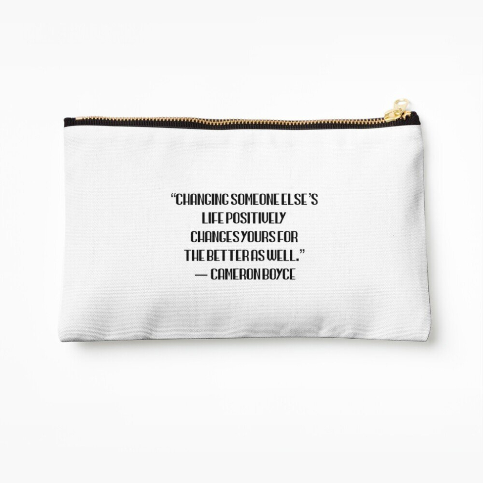 Whibos Makeup Bag Cameron Boyce - Changing Lives Cosmetic Organizer Tyvek Paper Bags Zipper Pouch