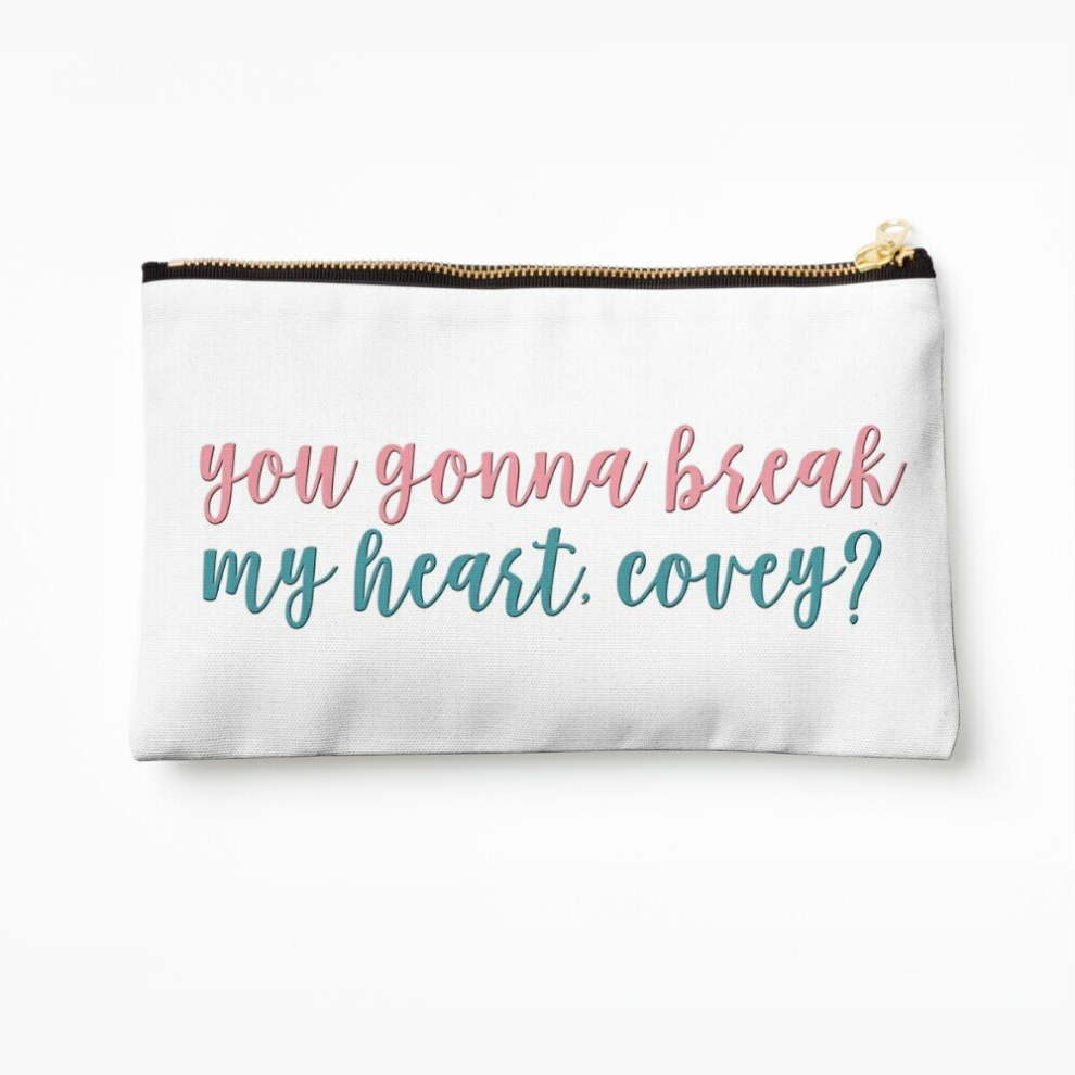 Whibos Makeup Bag You Gonna Break My Heart, Covey? - To All The Boys I've Loved Before Cosmetic Organizer Tyvek Paper Bags Zipper Pouch